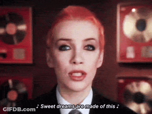 Redhead Singing Sweet Dreams Are Made Of This GIF