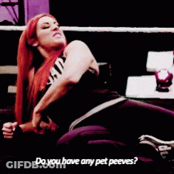Redhead Woman Asking Do You Have Any Pet Peeves GIF