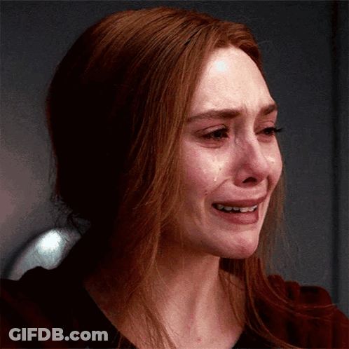 Redhead Woman Crying With Tear GIF