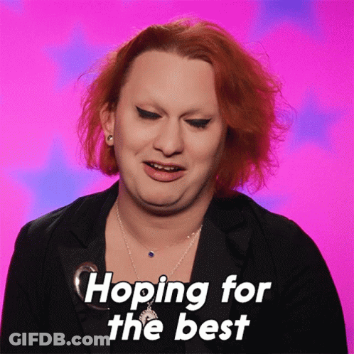 Redhead Woman Hoping For The Best GIF