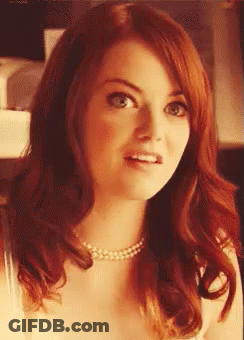 Redhead Woman In Pearl Necklace Surprised GIF