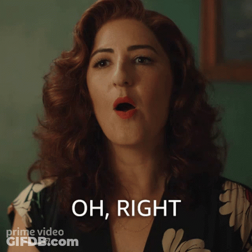 Redhead Woman Saying Oh Right Prime Video GIF