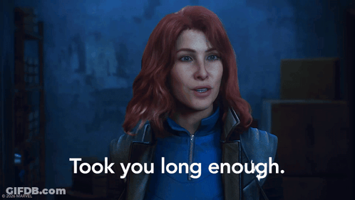 Redhead Woman Saying Took You Long Enough GIF