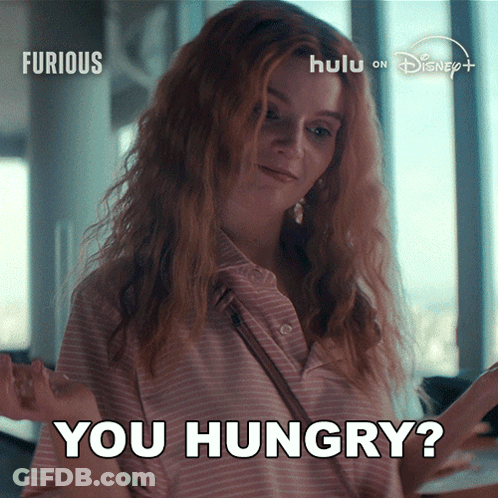 Redhead Woman Saying You Hungry Disney Ad GIF