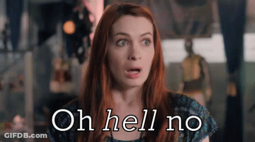 Redhead Woman Surprised Saying Oh Hell No GIF