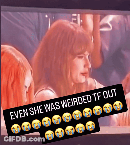Redhead Woman Weirded TF Out GIF