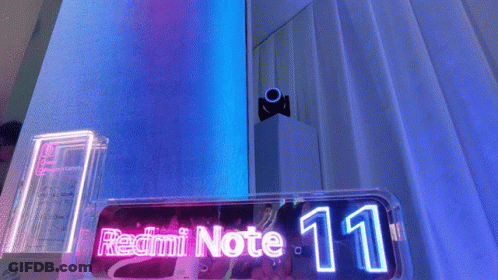 Redmi Note 11 Sign Lit Up GIF