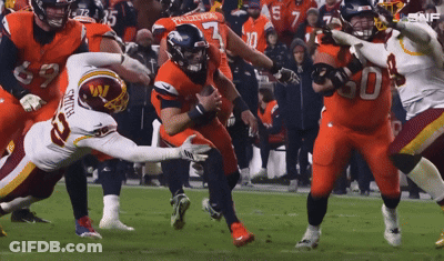 Redskins Player Being Tackled GIF