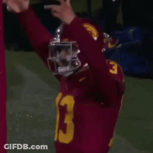 Redskins Player In Helmet With Letter G GIF