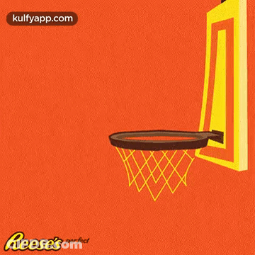 Reese's Cookie Going Through Basketball Net GIF