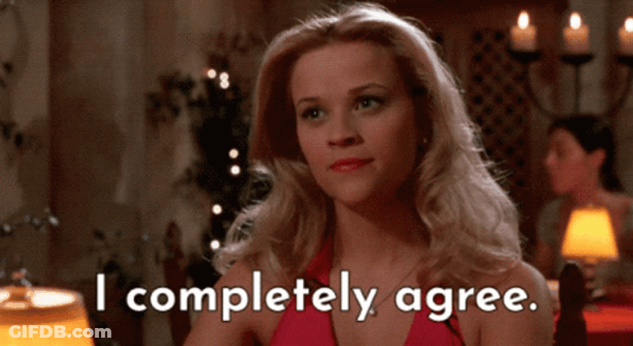 Reese Witherspoon Absolutely Agree GIF