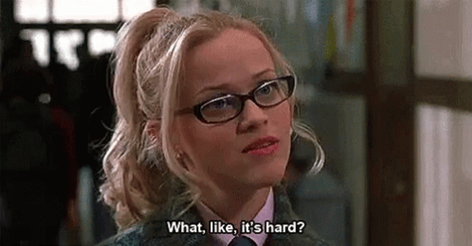 Reese Witherspoon What Like Its Hard GIF