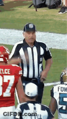 Referee And Football Player Number 17 GIF