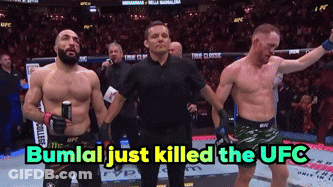 Referee Between Fighters Bumlal Killed UFC GIF