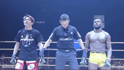 Referee Between Two Fighters One Fight Forever Shirt GIF