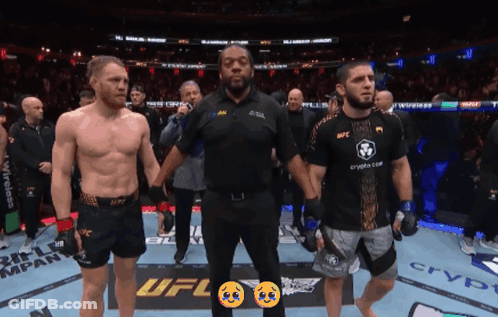 Referee Between UFC Fighters GIF