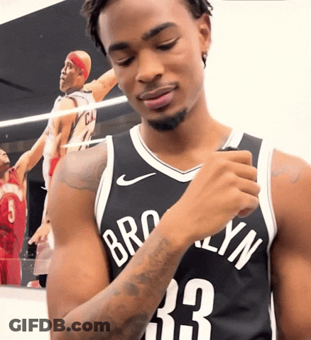 Referee In Black And White Striped Shirt Watching Basketball GIF