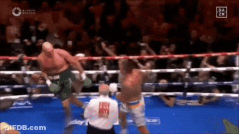 Referee In Boxing Ring Shirt Says Lucky Vista GIF