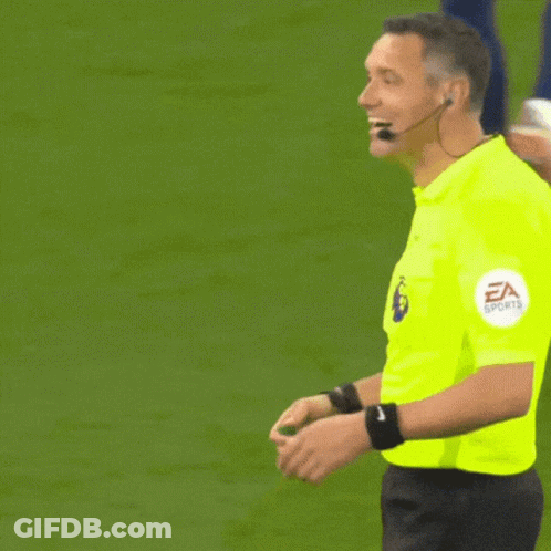 Referee In Front Of Crowd First Down GIF