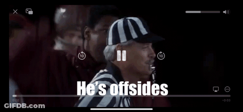 Referee In McDonald's Hat Talking To Football Players GIF