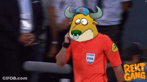 Referee In Red Shirt Saying FIFA GIF
