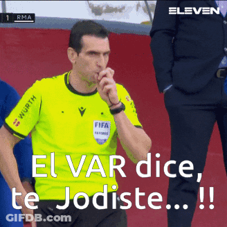 Referee In Yellow FIFA Shirt GIF