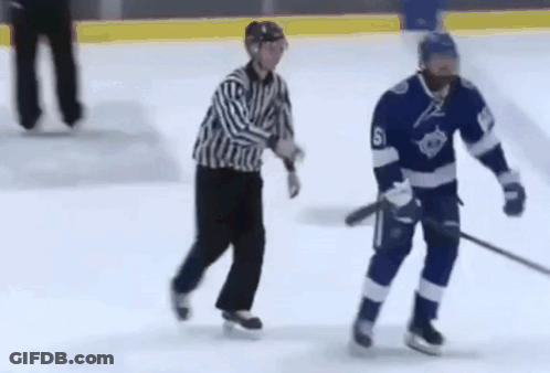Referee On Football Field With Rocket Mortgage Ad GIF