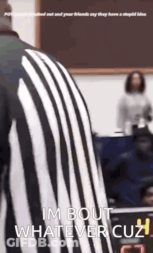 Referee Standing In Front Of Blackboard GIF