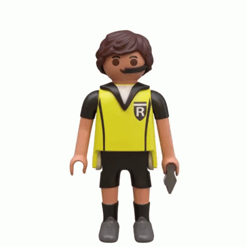 Referee Whistled Showing Red Card GIF