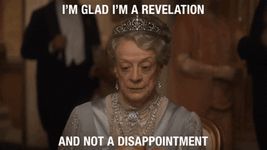 Regal British Actress Maggie Smith Talking GIF