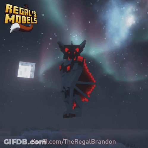 Regal's Models Bat With Red Wings GIF