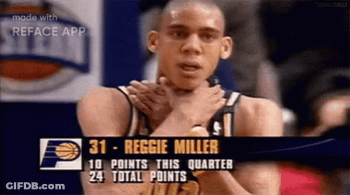 Reggie Miller Basketball Player GIF