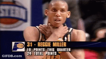 Reggie Miller Basketball Player GIF