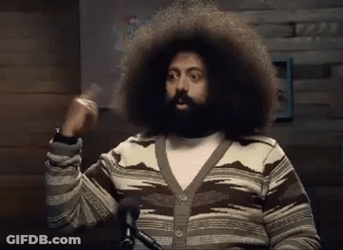 Reggie Watts Psycho Hand Signal GIF