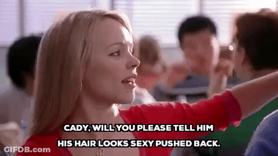 Regina George Cady Tell Him GIF