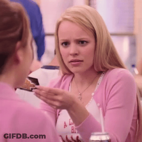 Regina George Suspicious Eyebrows GIF