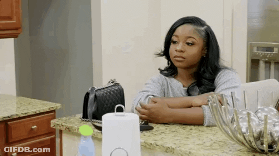 Reginae Carter Straight Face GIF