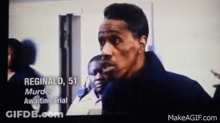 Reginald 51 Murder Awaiting Trial Is Shown On A Tv Screen GIF