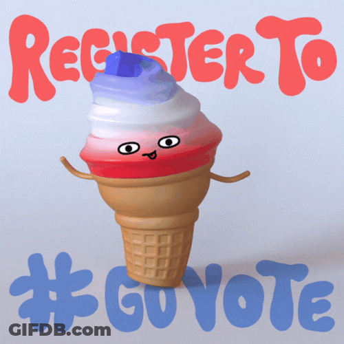 Register To Biden Ice Cream Vote GIF