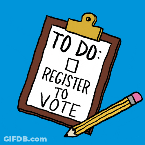 Register To Vote Checklist GIF