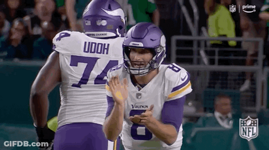 Regular Season Football Kirk Cousins Clapping GIF
