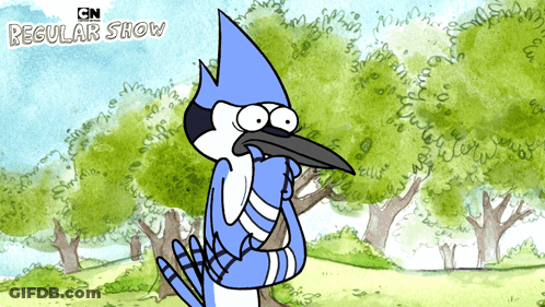 Regular Show Bird Cartoon GIF
