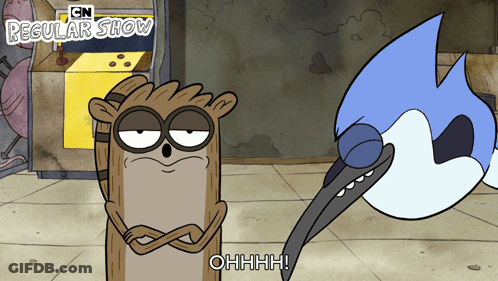 Regular Show Character Saying Ohhhh GIF