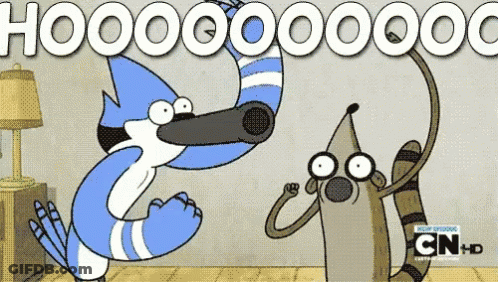 Regular Show Characters Hooooo GIF