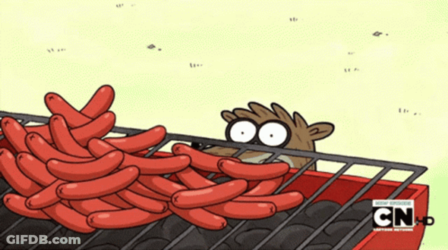 Regular Show Weiner Explosion GIF