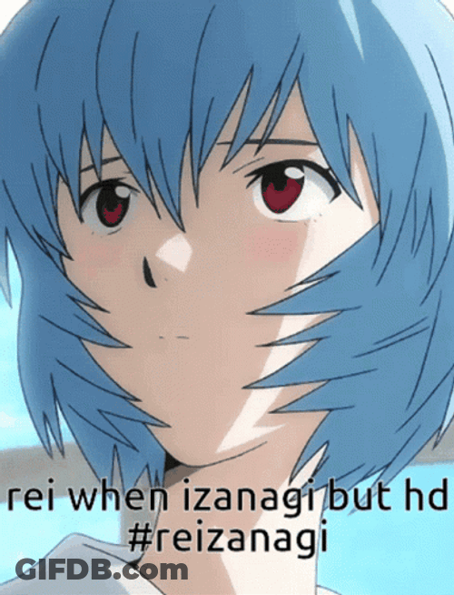 Rei Ayanami Blinking Eyes GIF