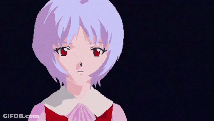 Rei Ayanami Passive Reaction GIF
