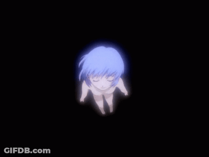 Rei Ayanami Scary Look GIF