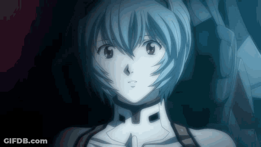Rei Ayanami Shocked And Sad GIF