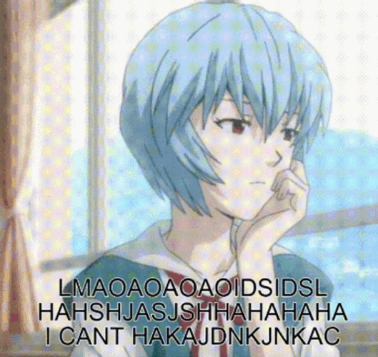 Rei Ayanami Staring Outside Meme GIF